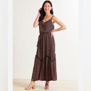 Evereve Exclusive Allison Joy Jacklyn Floral Boho Tiered Midi Maxi Dress Size XL